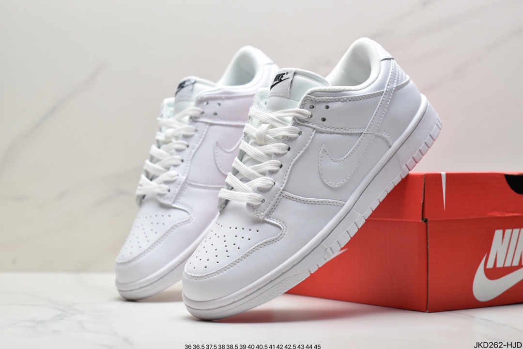 160 耐克Nike SB Dunk Low Pro 复古低帮 头层皮休闲运动滑板板鞋DD1503-601