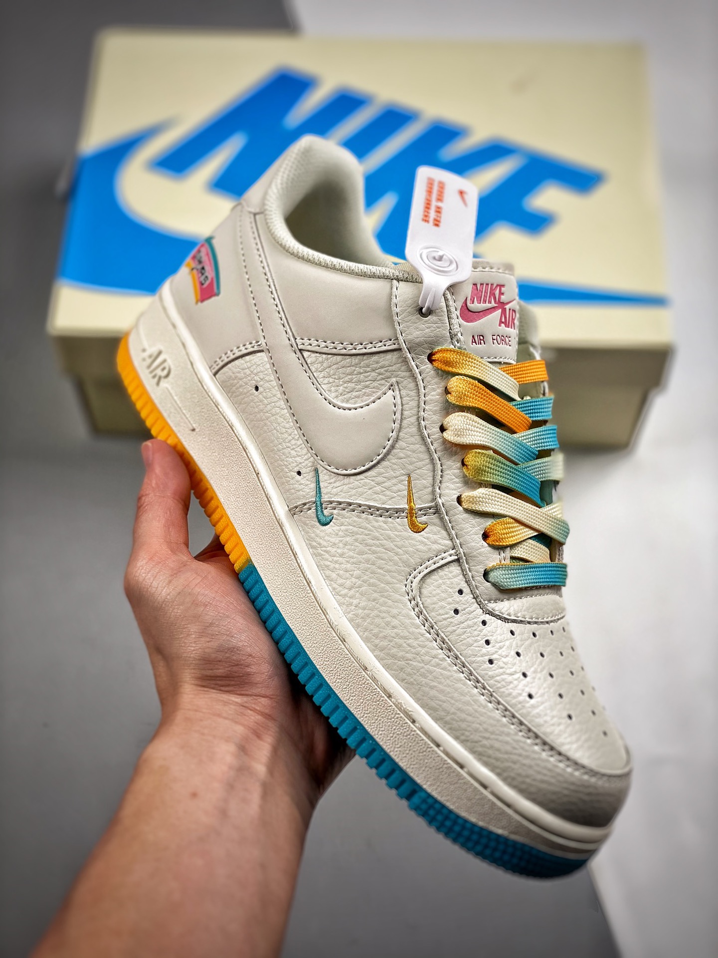 -3 NK Air Force 1, sincronización oficial, nivel original, horma y plantilla originales, estilo puro Air Forc…