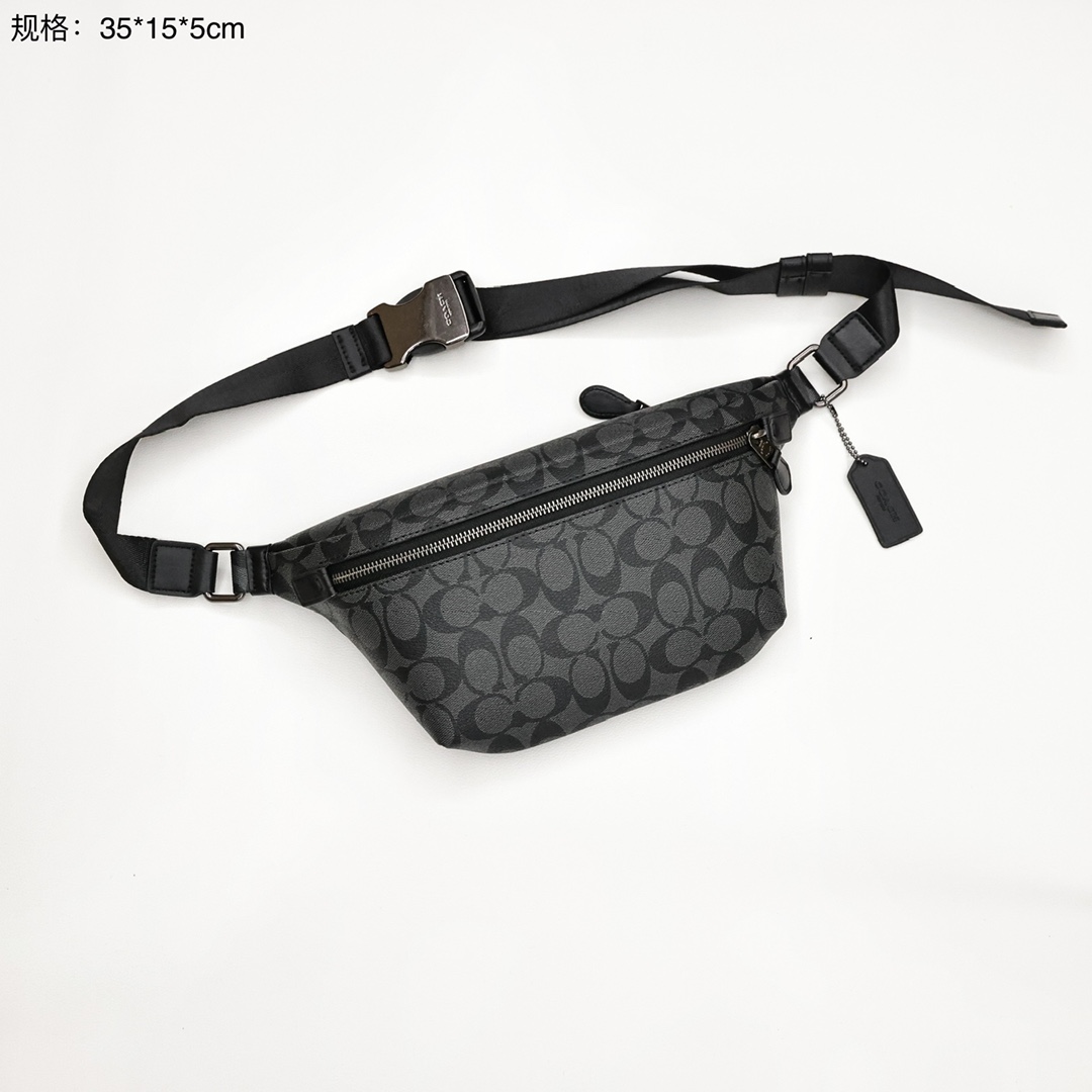 蔻驰男士腰包/胸包💰230 原单版本
深受年轻人的爱戴,日常出行戴个腰包在身上方便放一些琐碎但日常需要的物品,既时尚又方便。
规格:35*15*5cm 采用原厂材质 顶级做工.