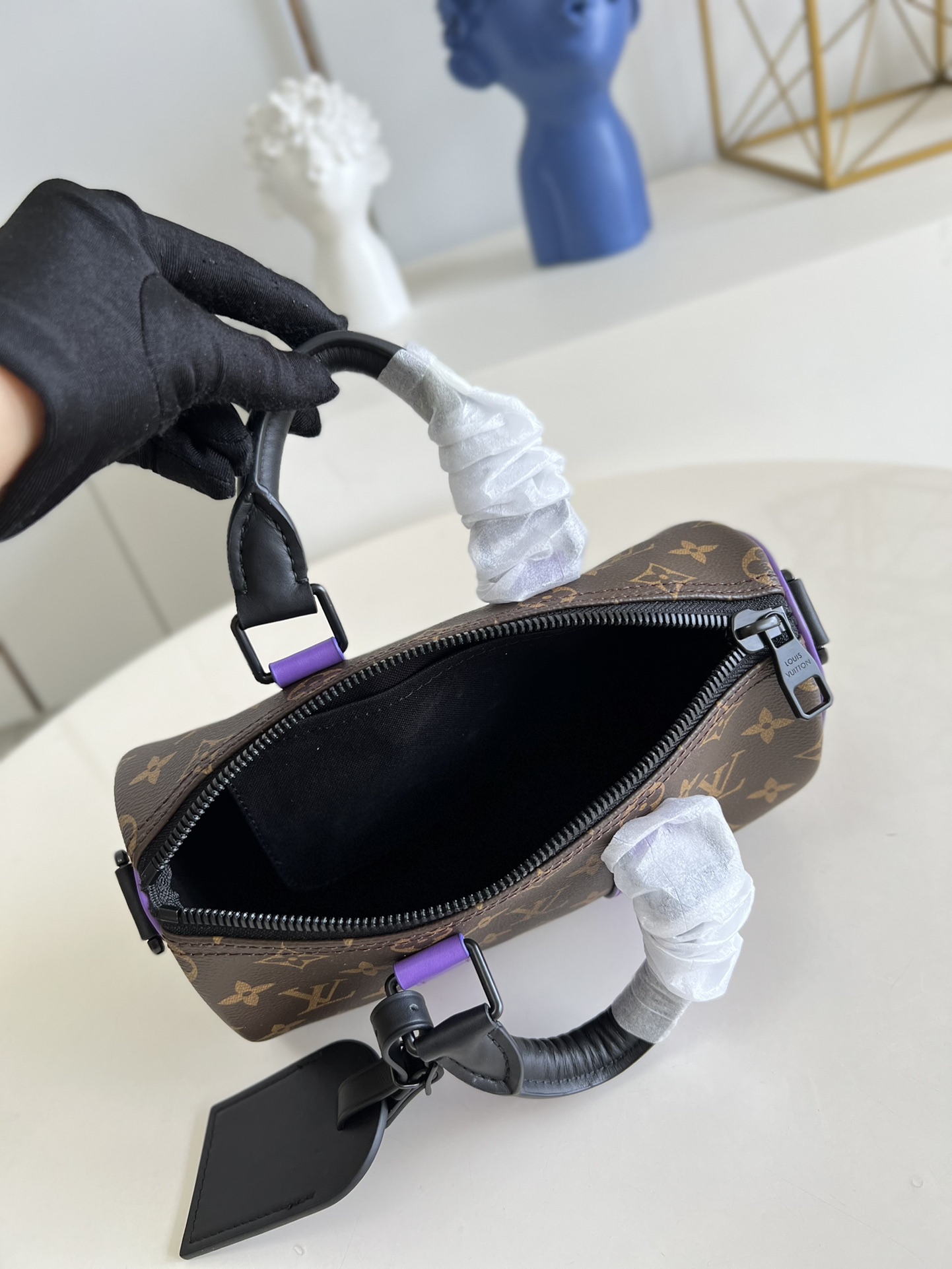 顶级原单【独家实拍M20900老花绿】 路易威登经典 Keepall 系列再添新颖迷你设计 9