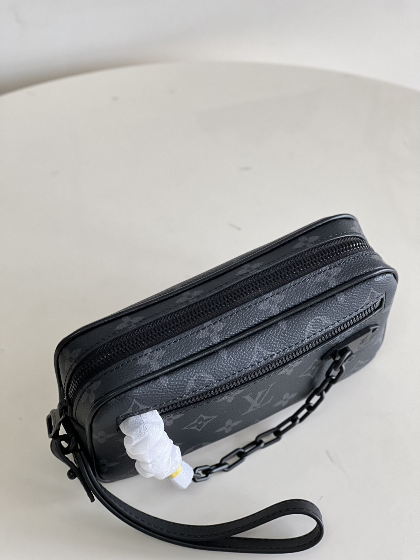 Louis Vuitton LV Virgil Abhol 链条手拿包 M44458黑花