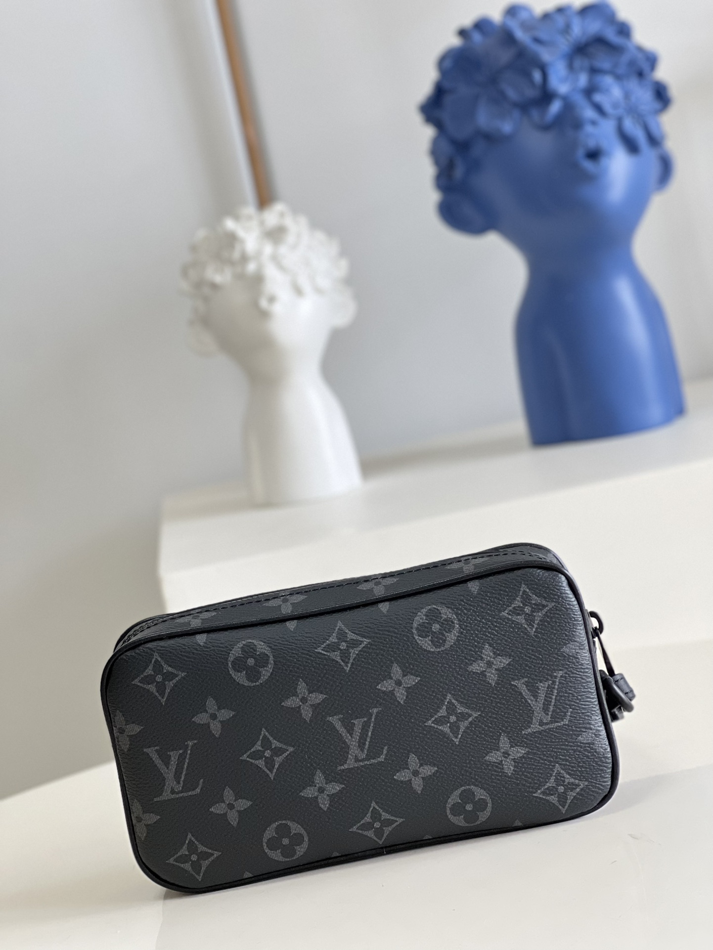 Louis Vuitton LV Virgil Abhol 链条手拿包 M44458黑花