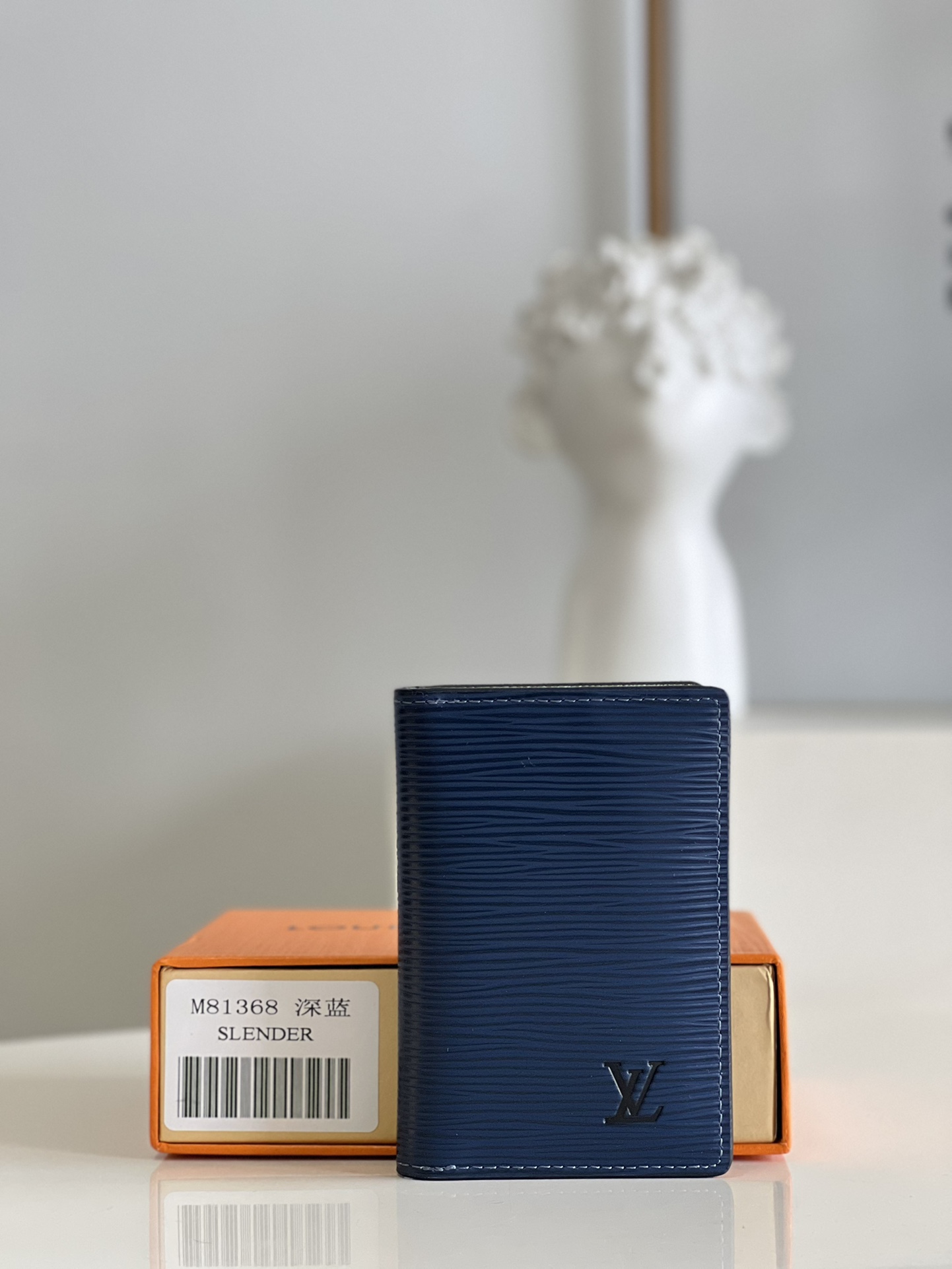 Louis Vuitton Wallet Blue Dark Epi M81368