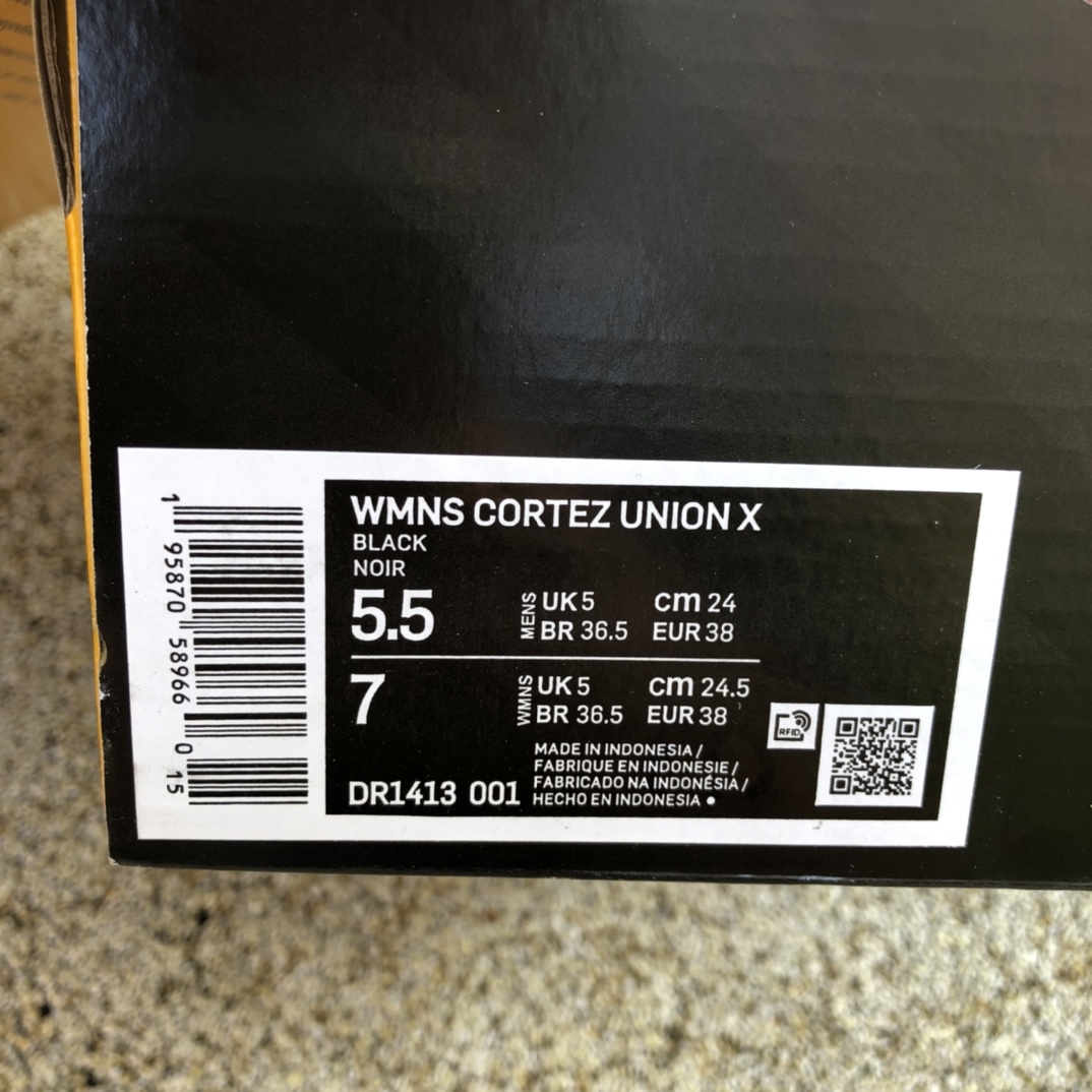 250  Union x Nike Cortez 复古休闲 阿甘 DR1413-001