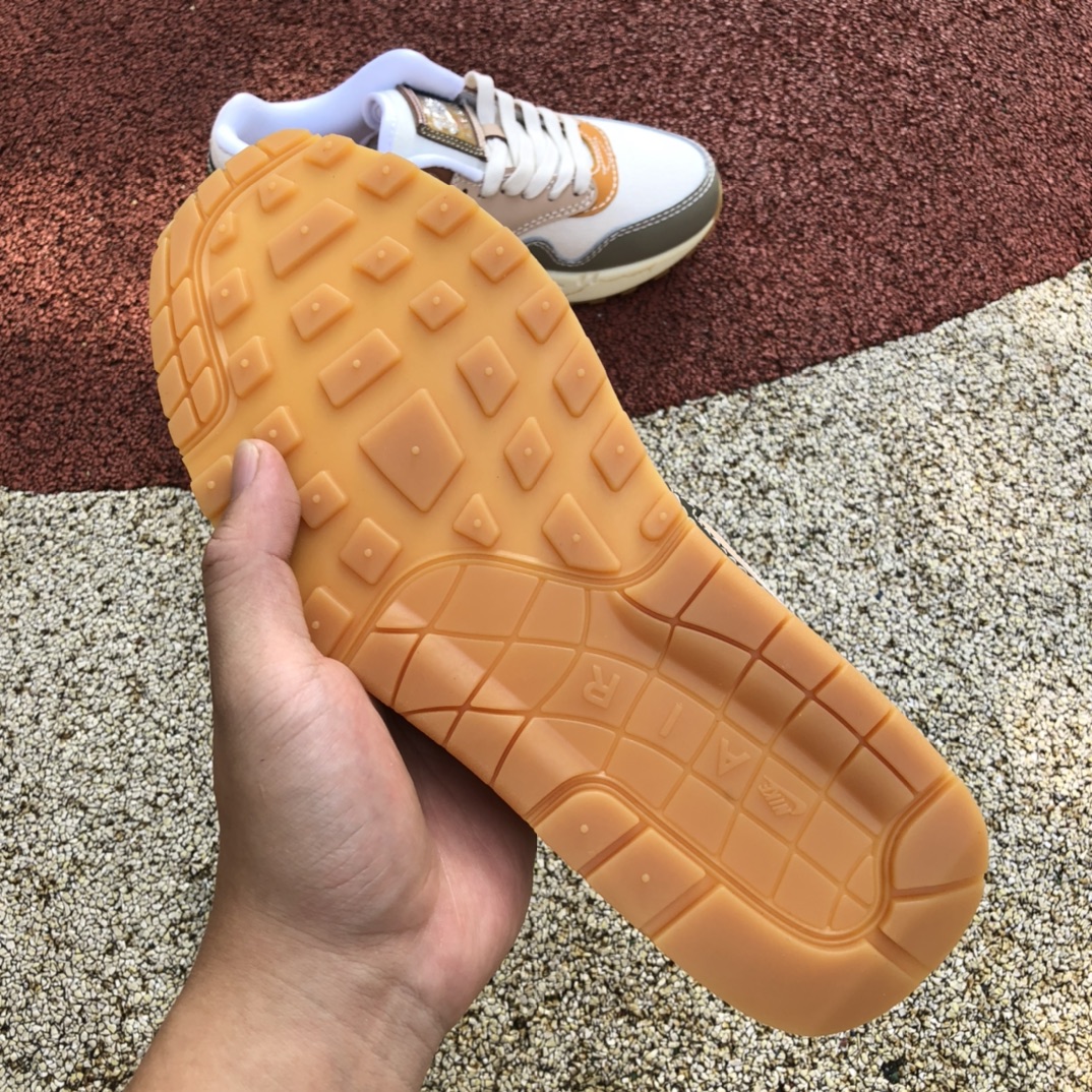 280  Nike Air Max 1白棕绿 侘寂复古休闲低帮跑鞋 DQ8656-133