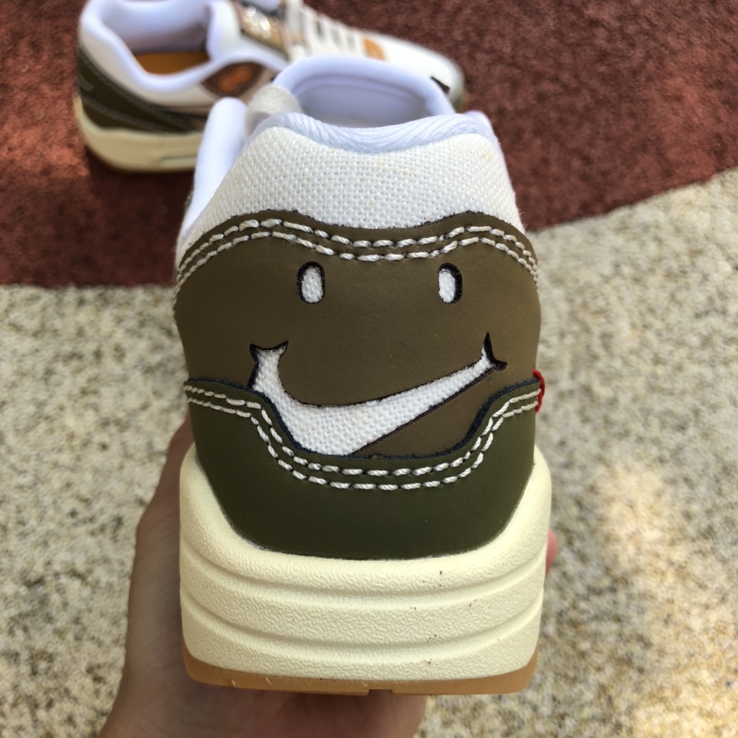 280  Nike Air Max 1白棕绿 侘寂复古休闲低帮跑鞋 DQ8656-133