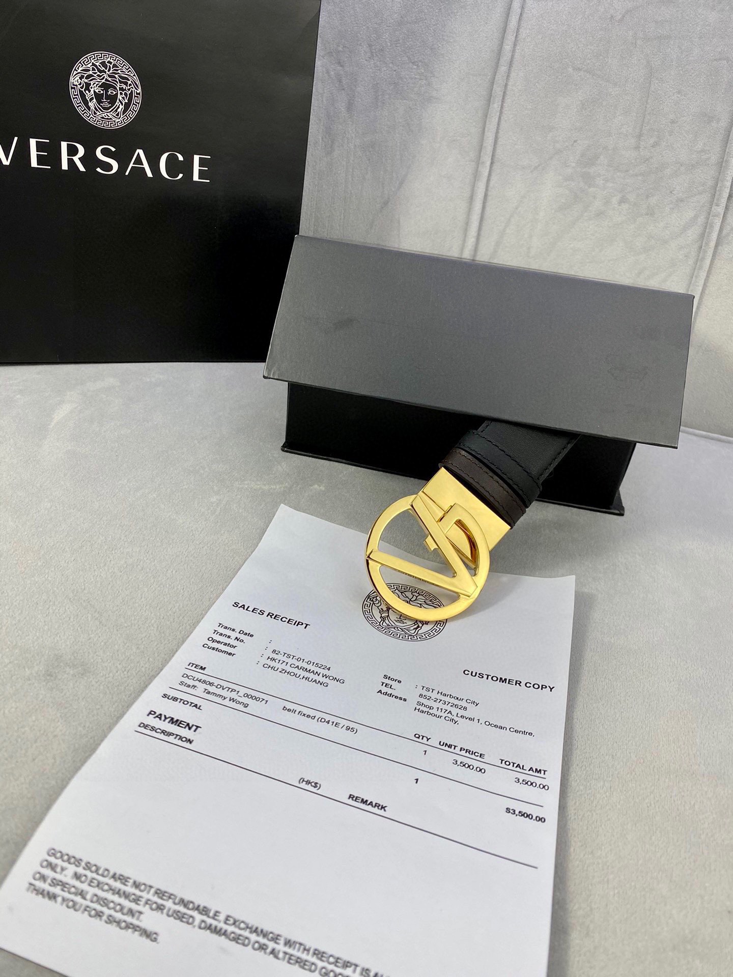 宽度4.0cmVersace范思哲此