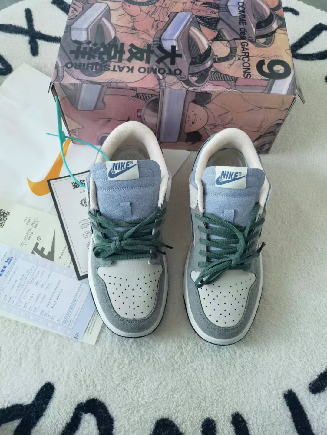 特价🔥🔥🔥💰 125
Nike SB Dunk Low Pro 低帮＂蒸汽男孩”，超纤皮鞋面，橡胶鞋底，真上线，手提袋证书发票都有，配件齐全，36-44鞋码，男女鞋，质量OK，新配色，速购吧！