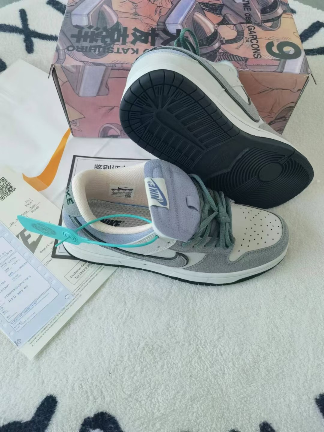 特价🔥🔥🔥💰 125
Nike SB Dunk Low Pro 低帮＂蒸汽男孩”，超纤皮鞋面，橡胶鞋底，真上线，手提袋证书发票都有，配件齐全，36-44鞋码，男女鞋，质量OK，新配色，速购吧！
