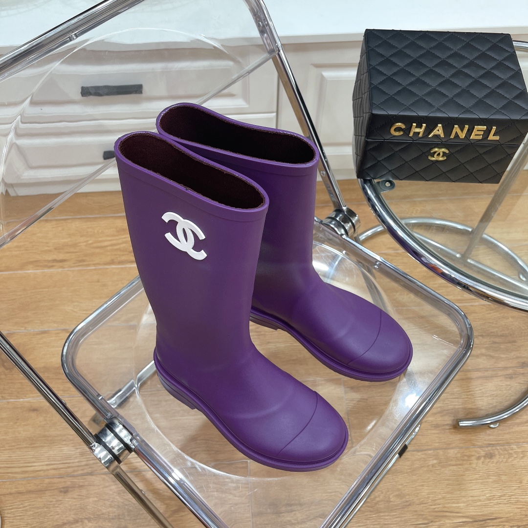 p220 CHANEL 2021 Botas de lluvia de segunda mano más vendidas de Chanel ▪️Vantage Amantes obsesivos de mano media ... ¡…