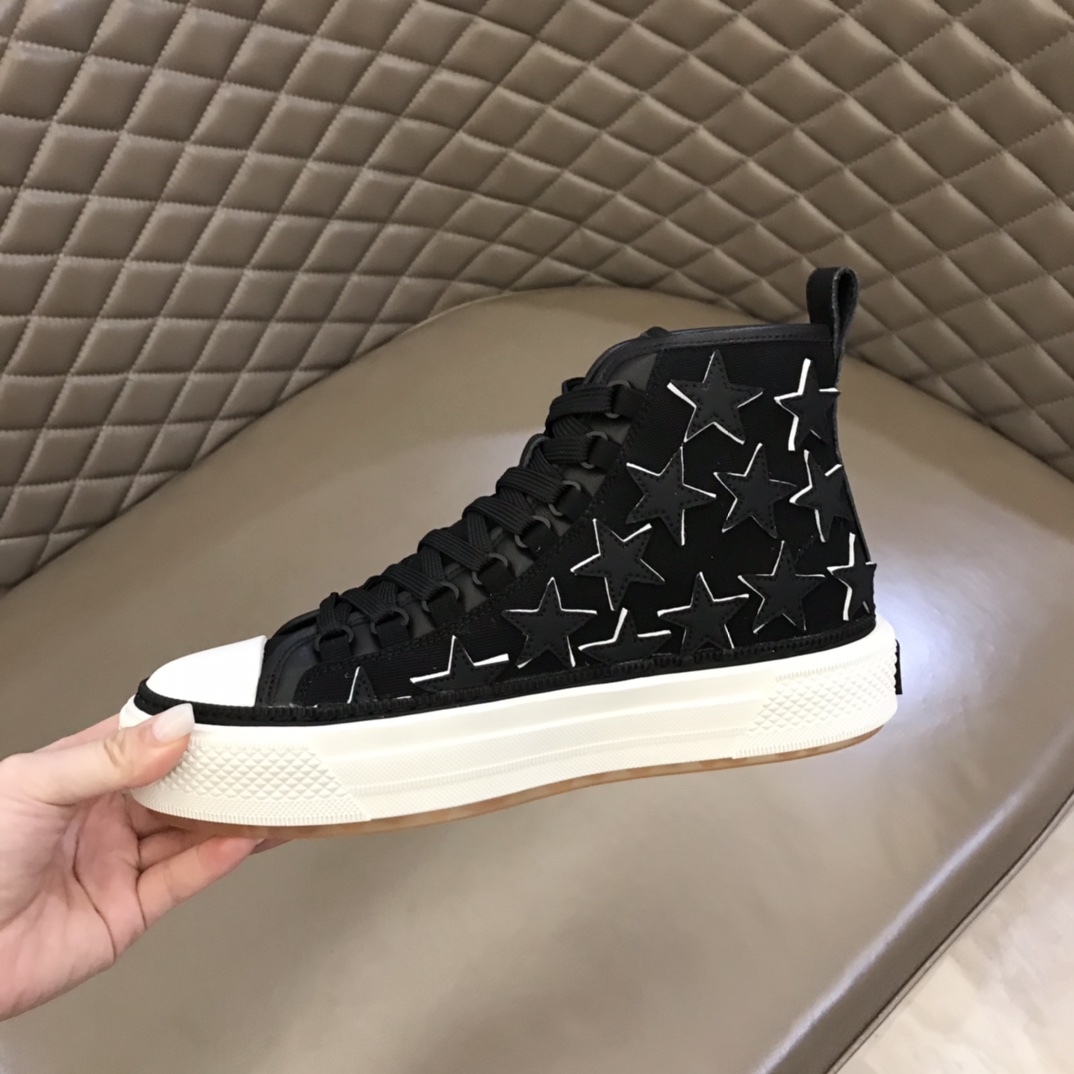 Amiri    高帮球鞋男士休闲帆布运动鞋