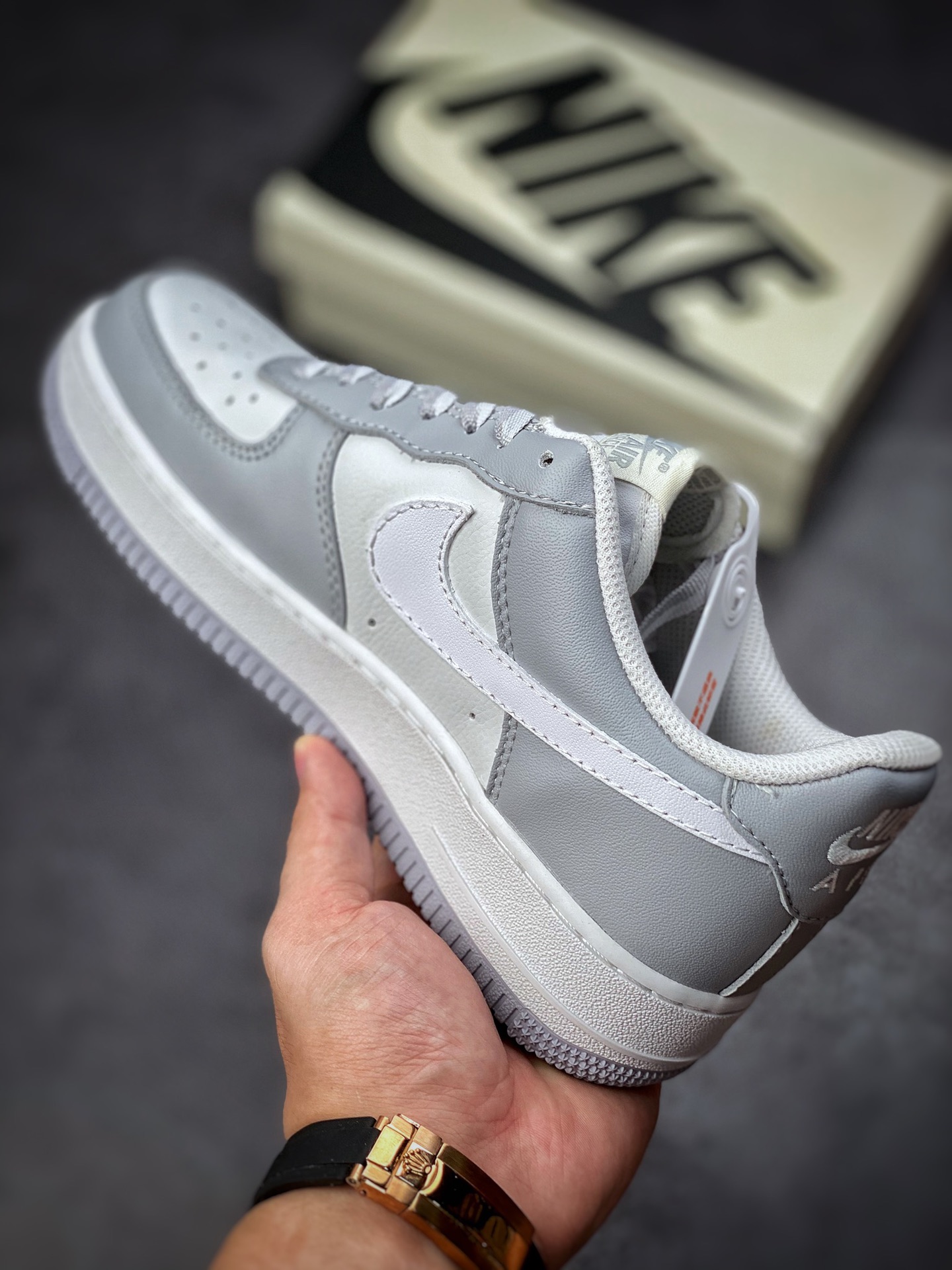220 Nike Air Force 1 Low 07 灰白CW188- 606