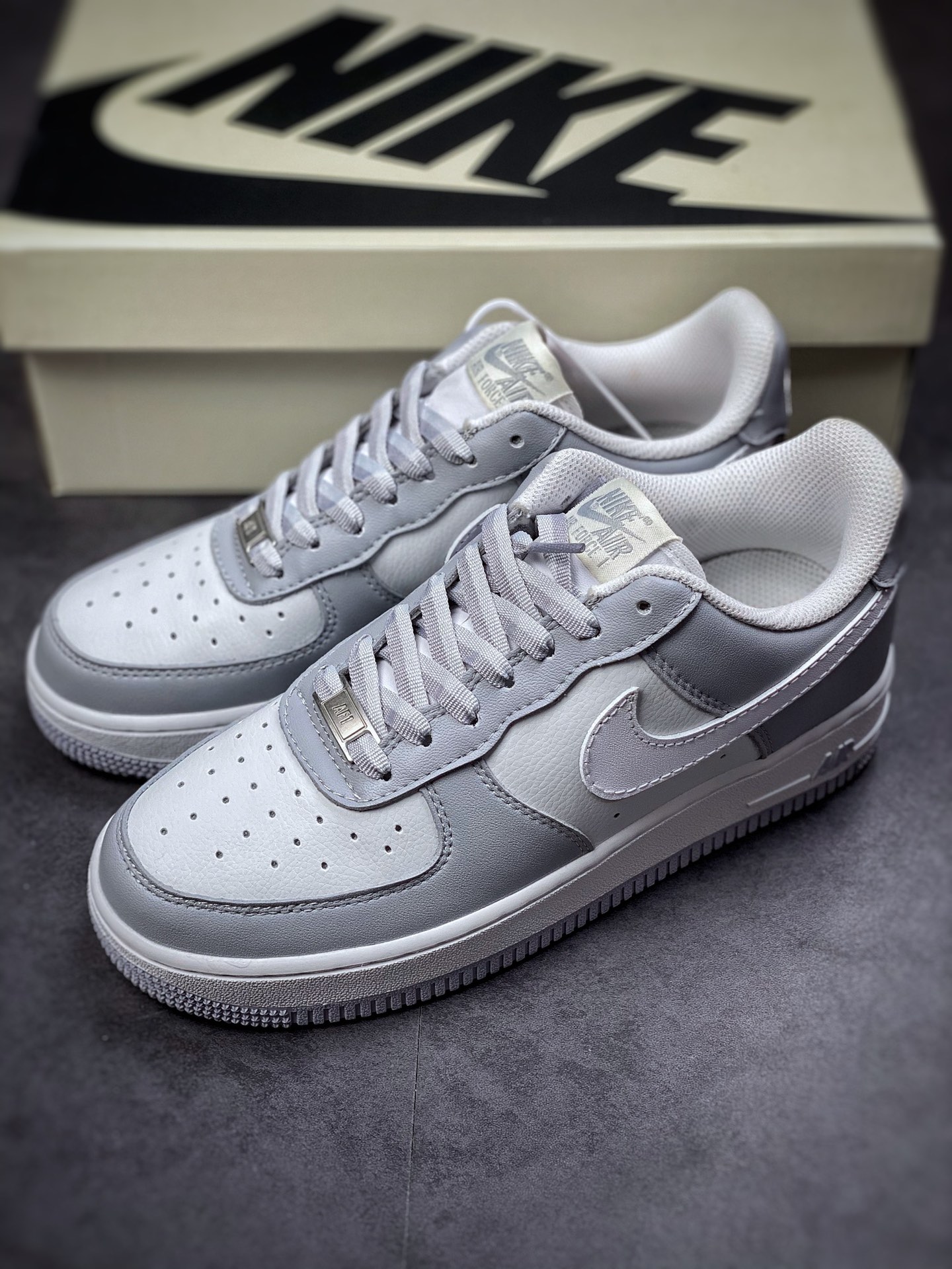 220 Nike Air Force 1 Low 07 灰白CW188- 606