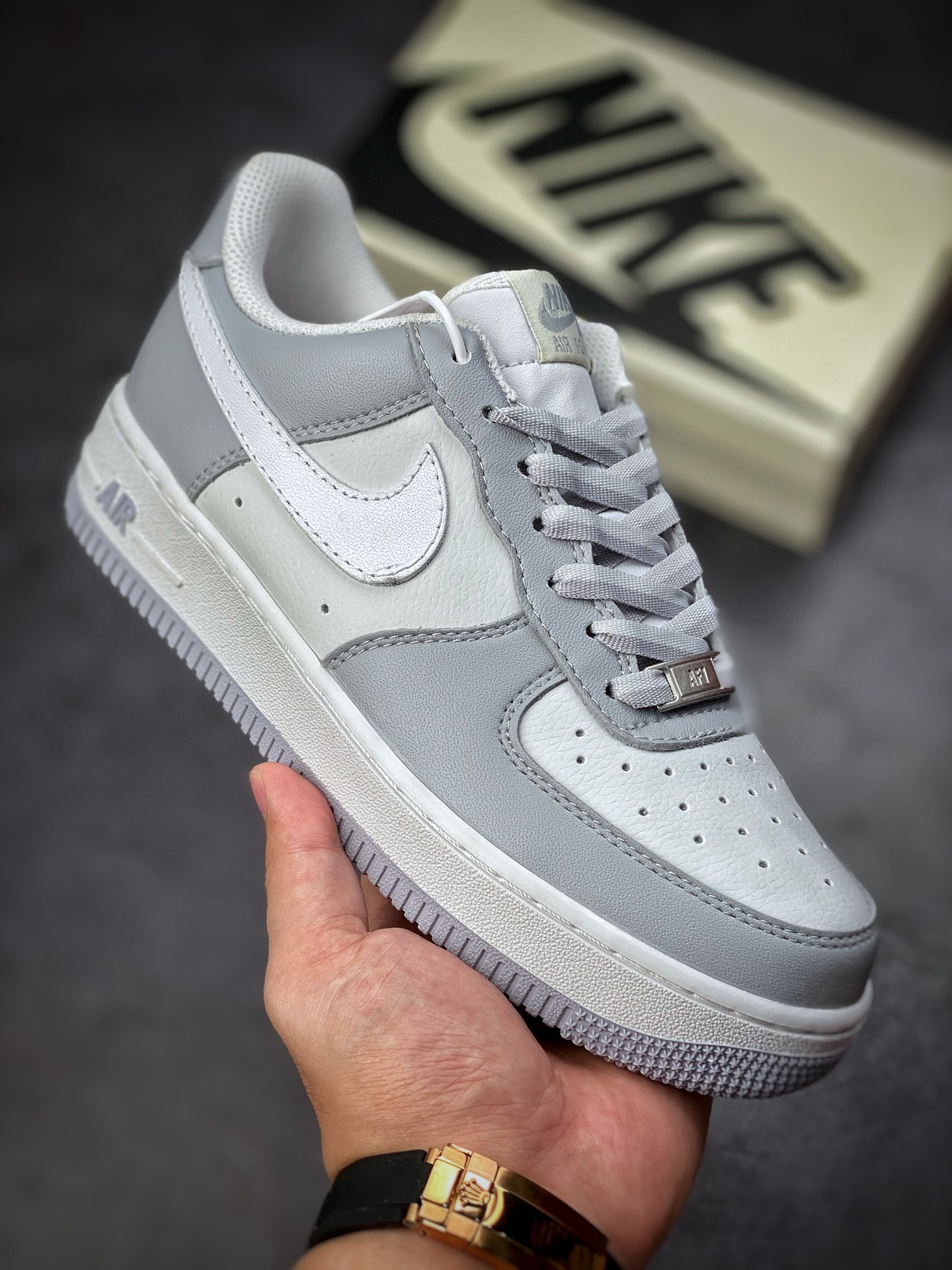 220 Nike Air Force 1 Low 07 灰白CW188- 606