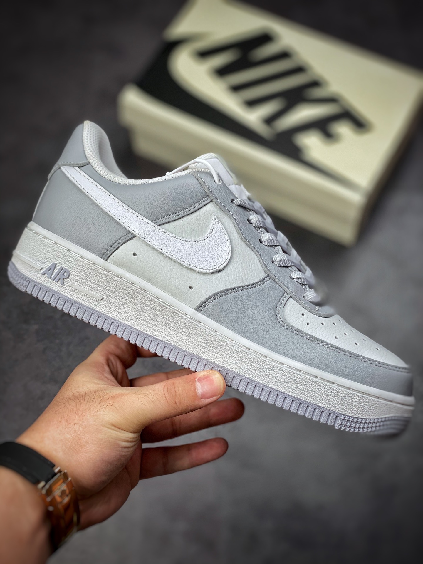 220 Nike Air Force 1 Low 07 灰白CW188- 606