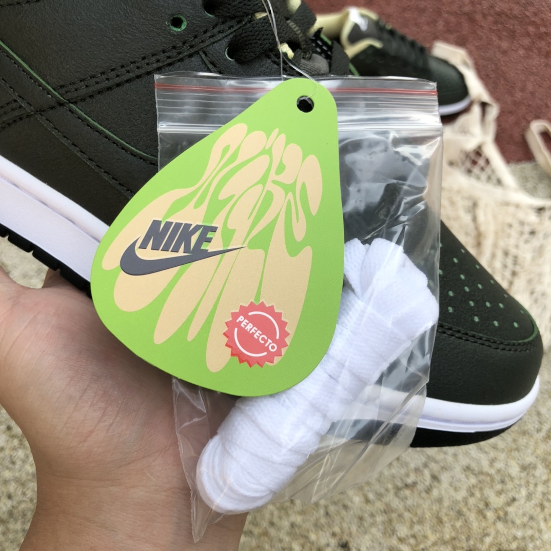 360  NIKE DUNK LOW LX 墨绿牛油果 刮刮乐休闲板鞋DM7606-300