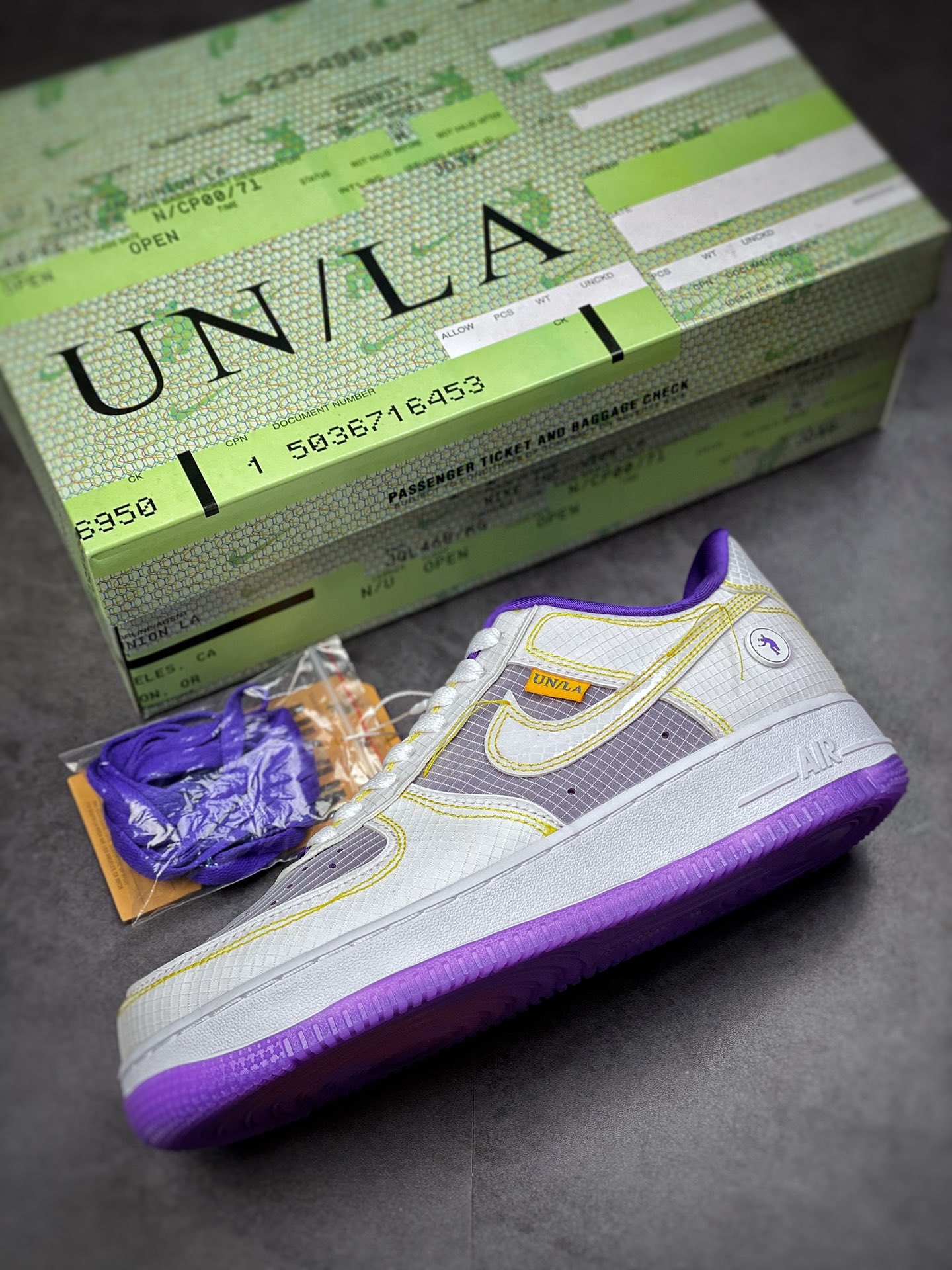 280 Nike Air Force 1 Low 07 × Union LA 紫蓝 CJ9649-500