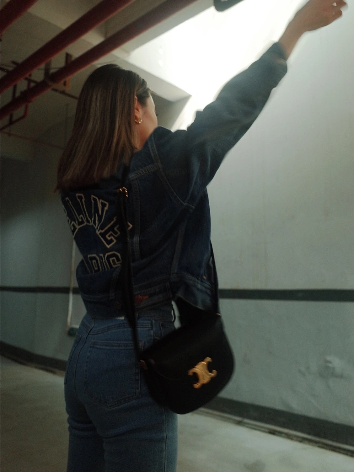 CELINE TEEN BESACE TRIOMPHE 18.5CM BAG 110413黑色