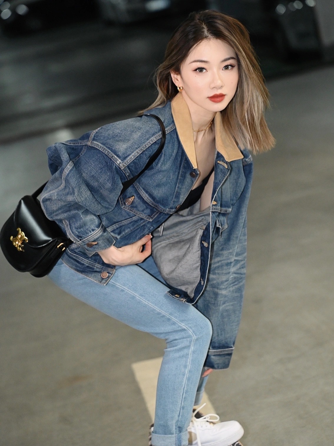 CELINE TEEN BESACE TRIOMPHE 18.5CM BAG 110413黑色