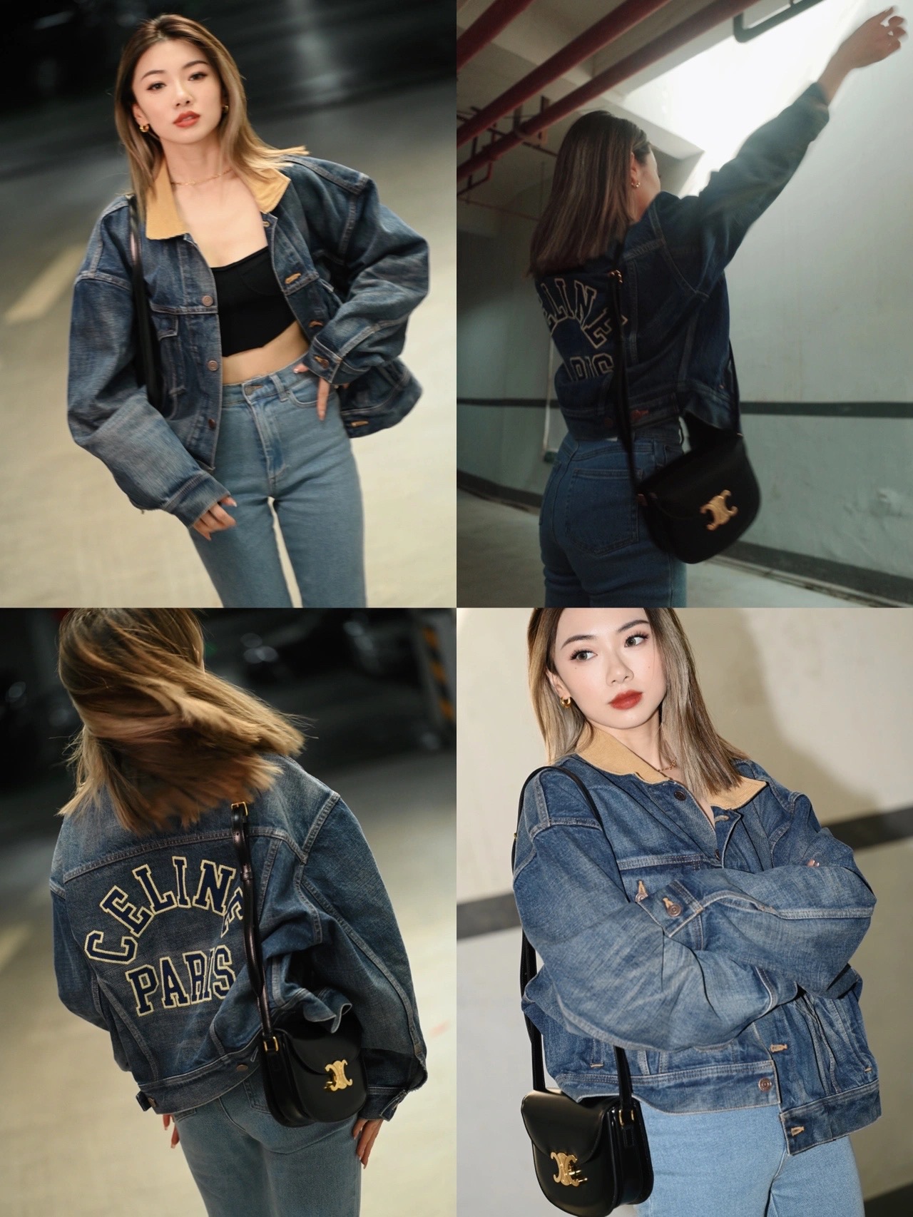 CELINE TEEN BESACE TRIOMPHE 18.5CM BAG 110413黑色