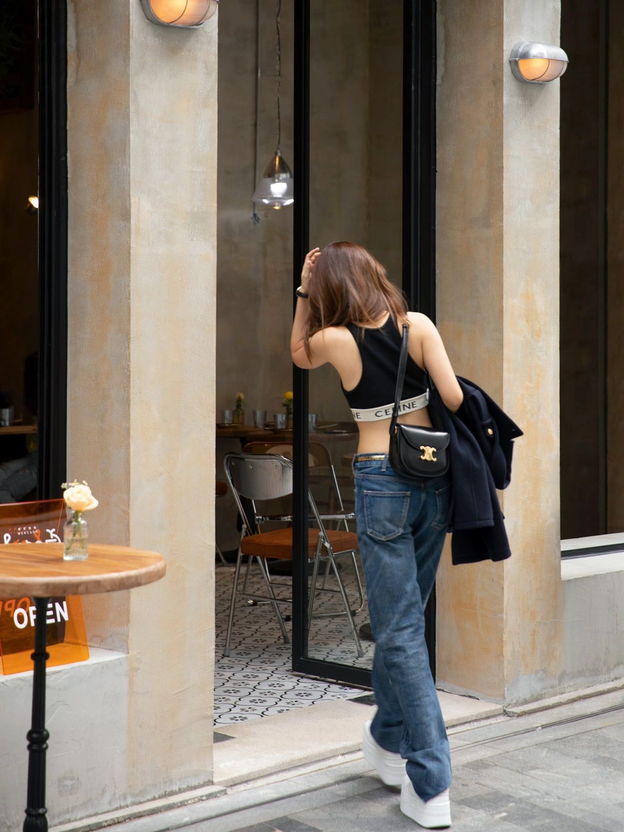 CELINE TEEN BESACE TRIOMPHE 18.5CM BAG 110413黑色