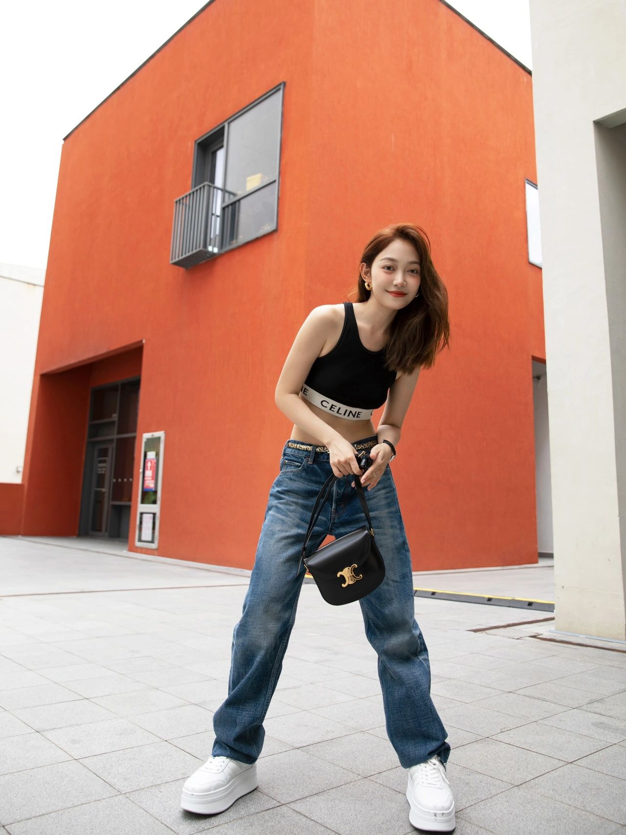 CELINE TEEN BESACE TRIOMPHE 18.5CM BAG 110413黑色