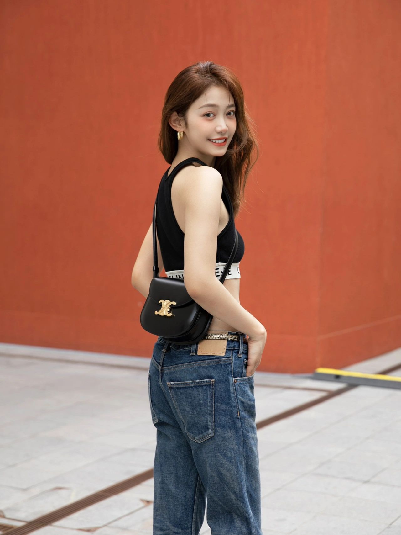 CELINE TEEN BESACE TRIOMPHE 18.5CM BAG 110413黑色