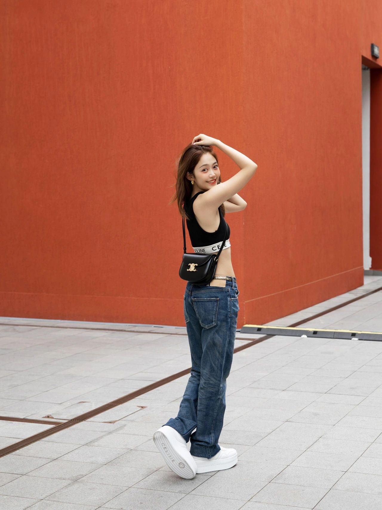 CELINE TEEN BESACE TRIOMPHE 18.5CM BAG 110413黑色