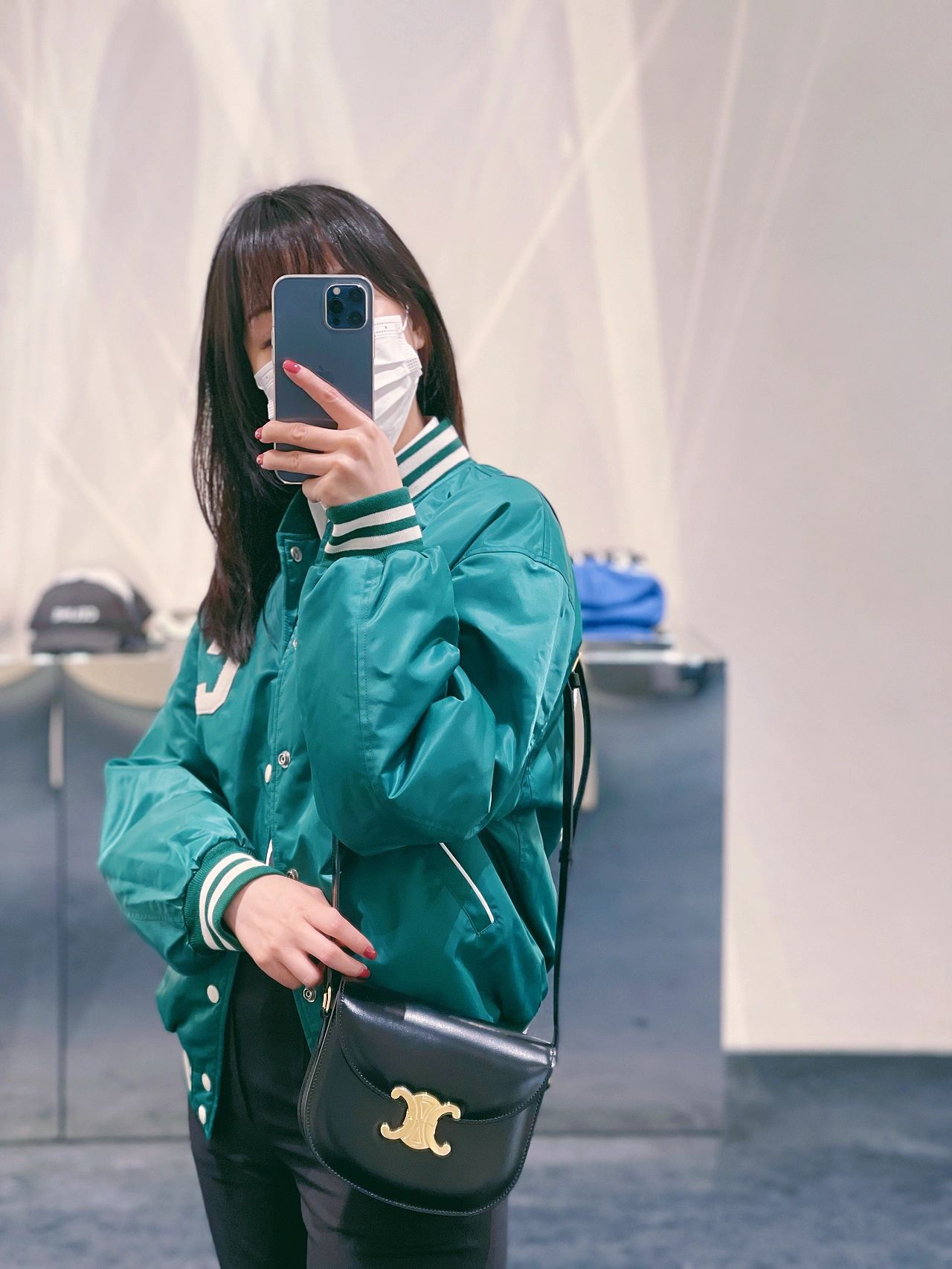 CELINE TEEN BESACE TRIOMPHE 18.5CM BAG 110413黑色