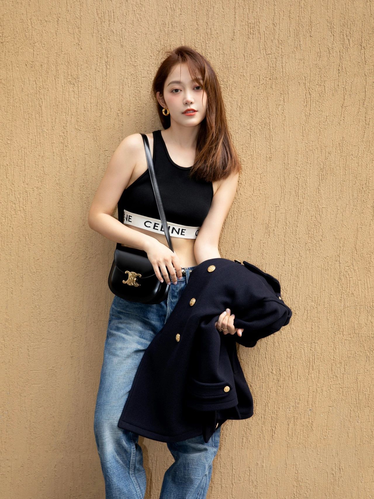 CELINE TEEN BESACE TRIOMPHE 18.5CM BAG 110413黑色
