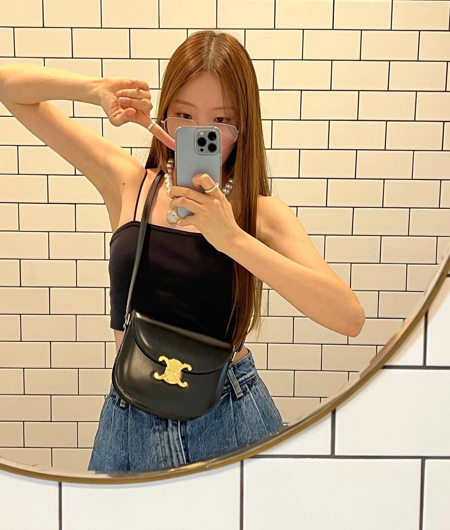 CELINE TEEN BESACE TRIOMPHE 18.5CM BAG 110413黑色