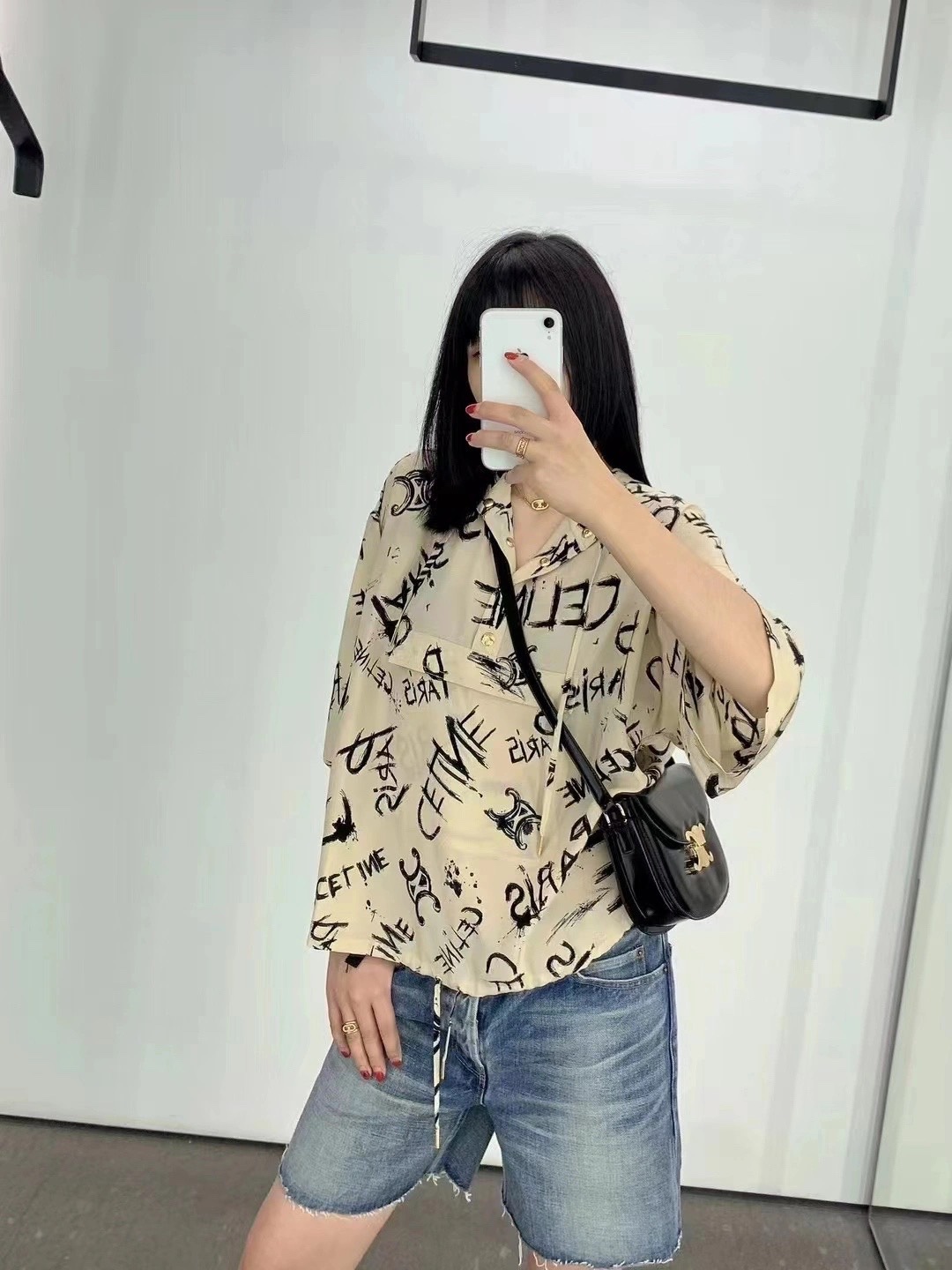 CELINE TEEN BESACE TRIOMPHE 18.5CM BAG 110413黑色