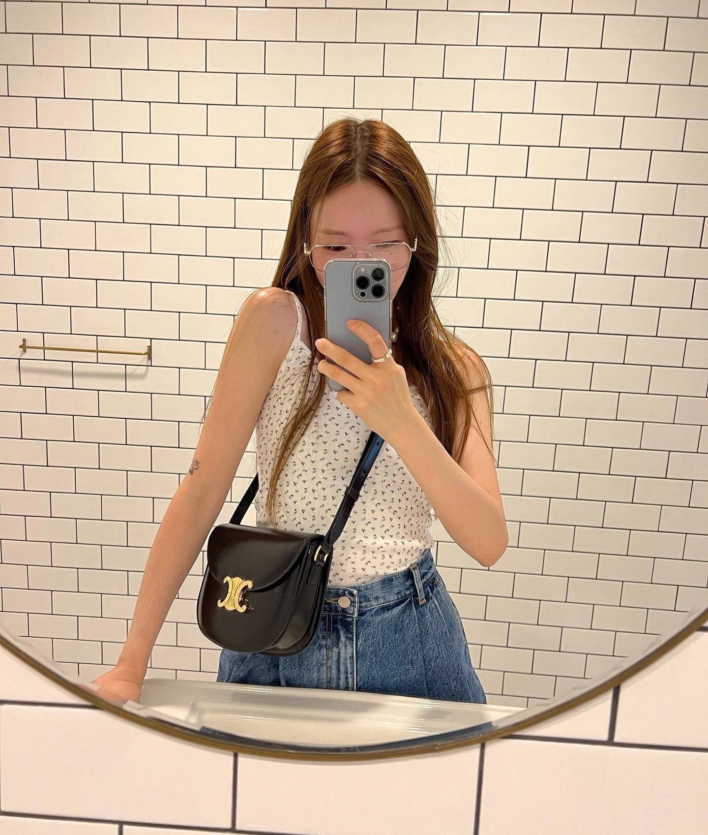 CELINE TEEN BESACE TRIOMPHE 18.5CM BAG 110413黑色