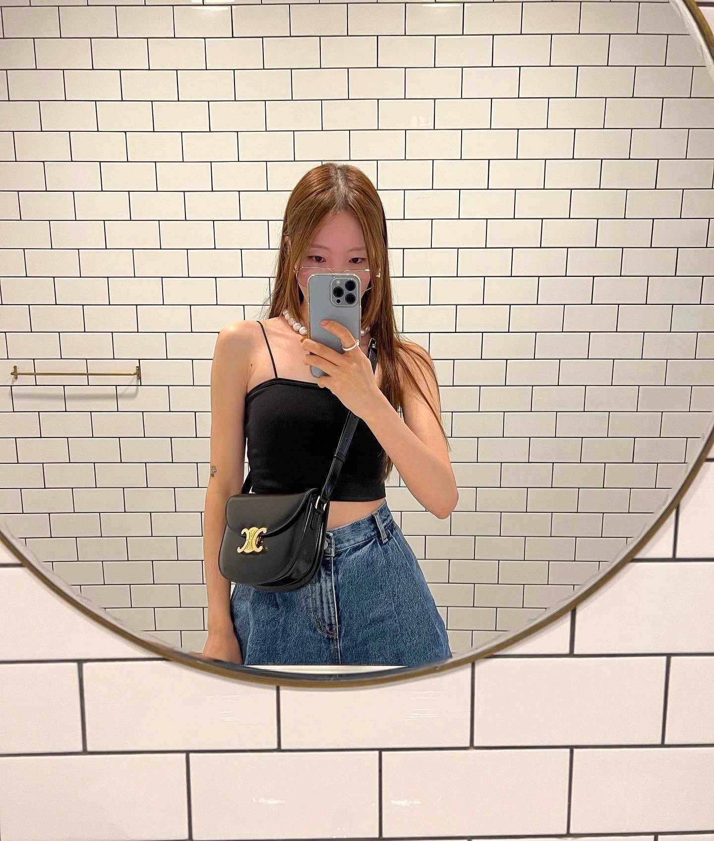 CELINE TEEN BESACE TRIOMPHE 18.5CM BAG 110413黑色