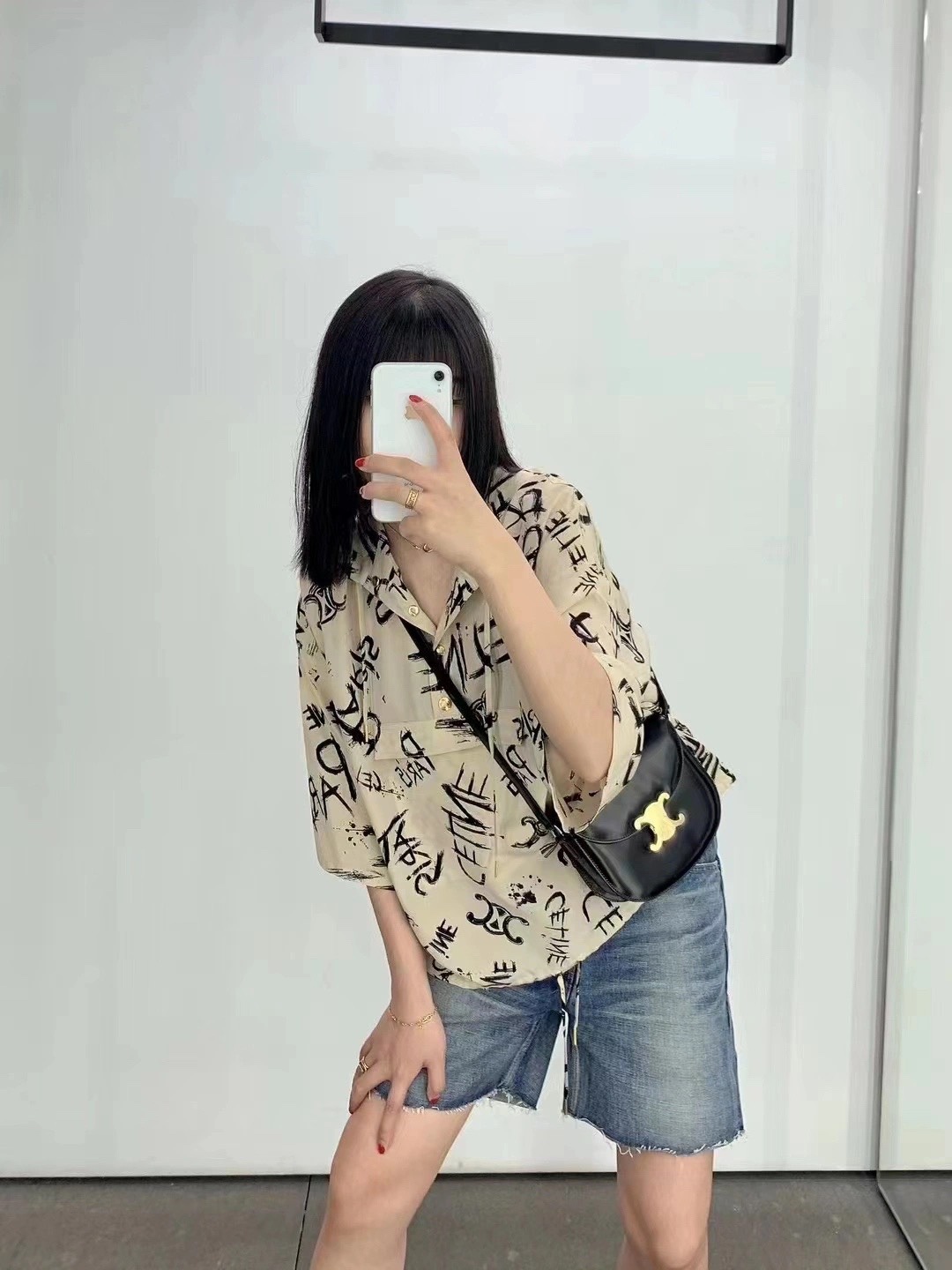 CELINE TEEN BESACE TRIOMPHE 18.5CM BAG 110413黑色