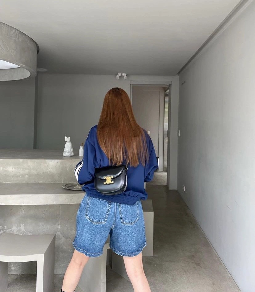 CELINE TEEN BESACE TRIOMPHE 18.5CM BAG 110413黑色