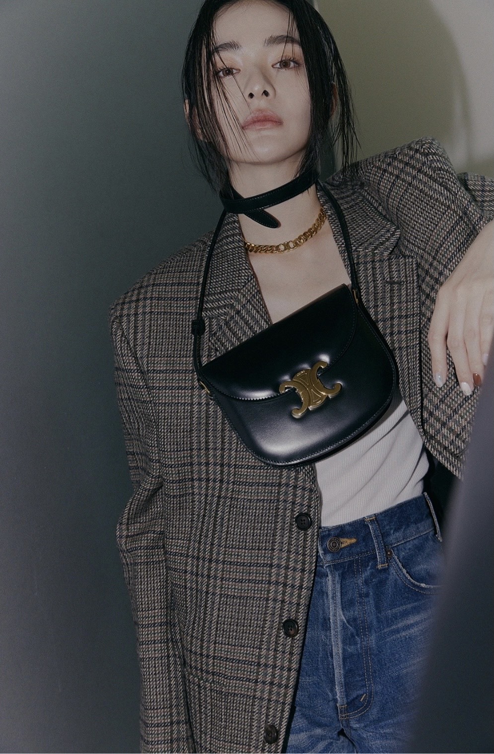 CELINE TEEN BESACE TRIOMPHE 18.5CM BAG 110413黑色