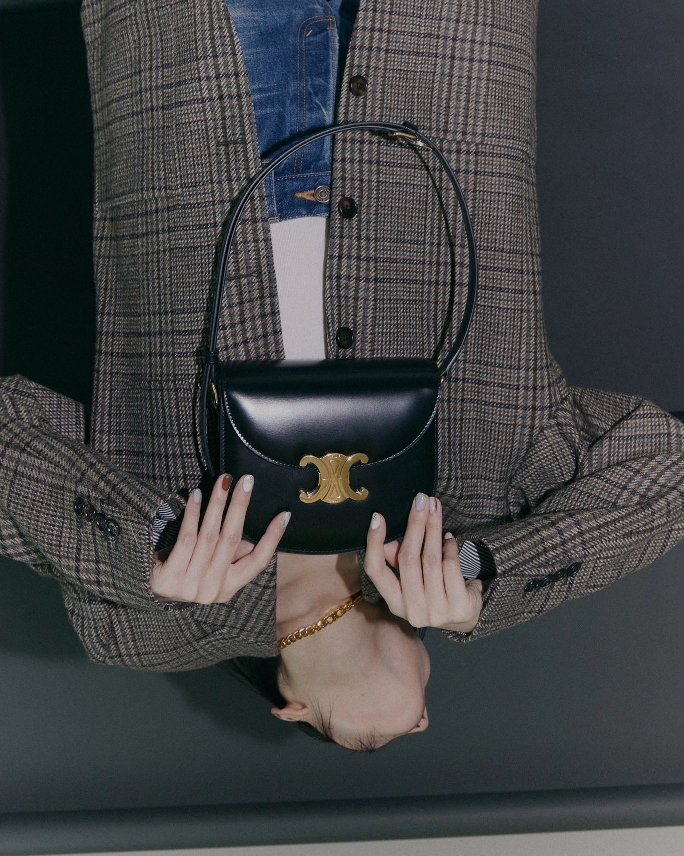 CELINE TEEN BESACE TRIOMPHE 18.5CM BAG 110413黑色