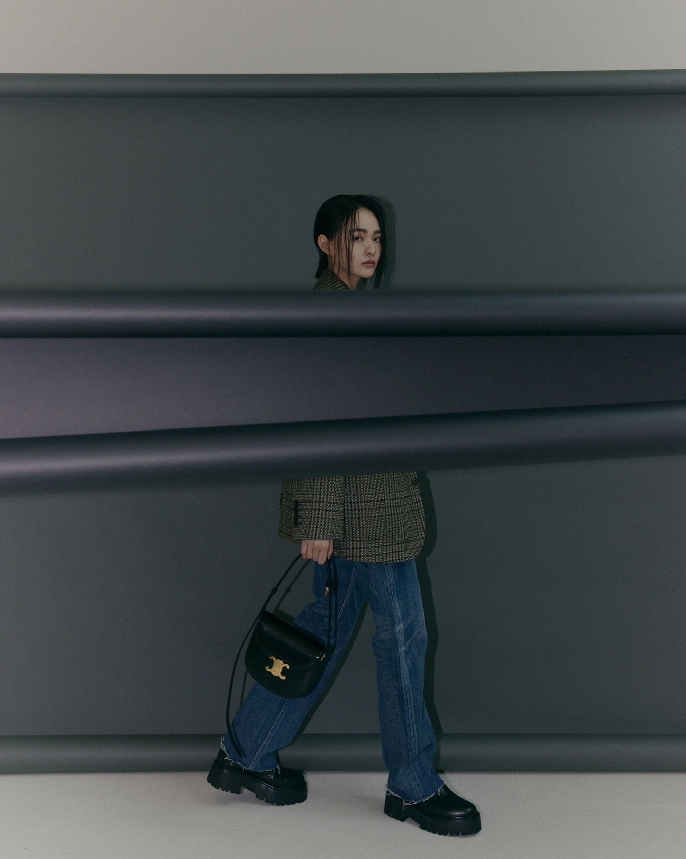 CELINE TEEN BESACE TRIOMPHE 18.5CM BAG 110413黑色