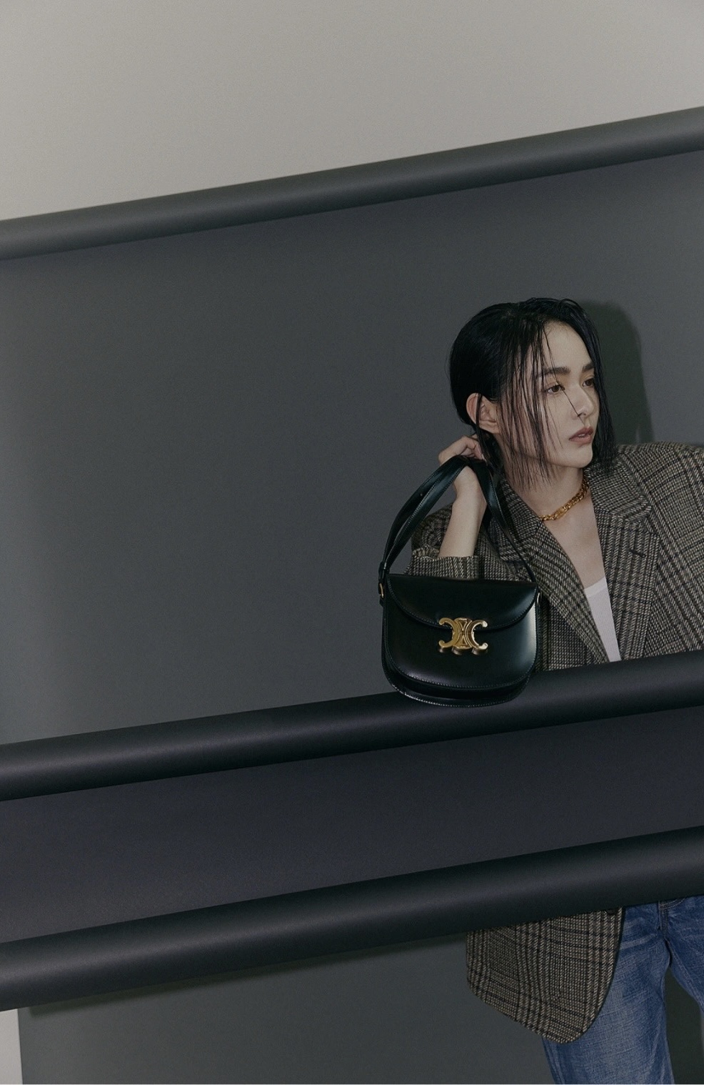 CELINE TEEN BESACE TRIOMPHE 18.5CM BAG 110413黑色