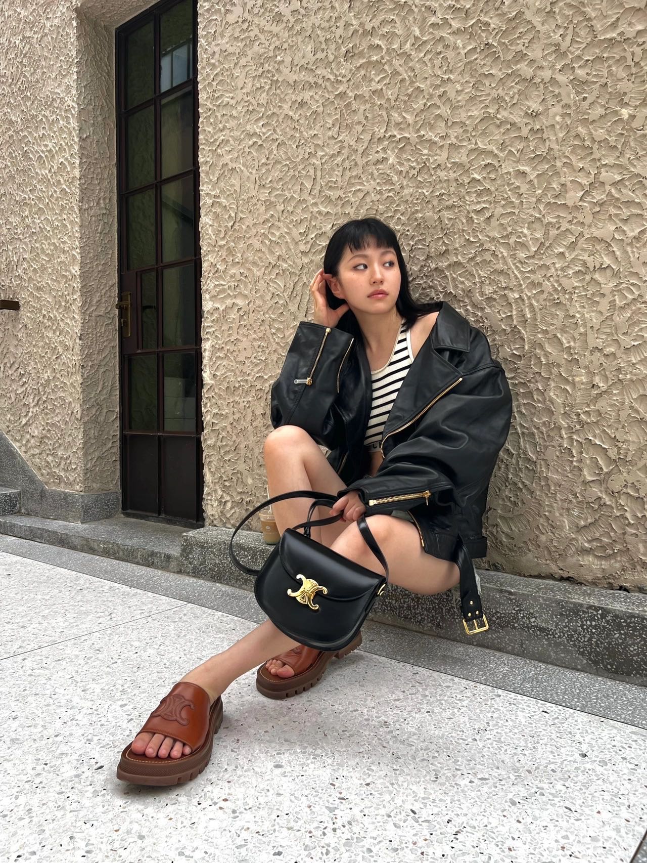 CELINE TEEN BESACE TRIOMPHE 18.5CM BAG 110413黑色