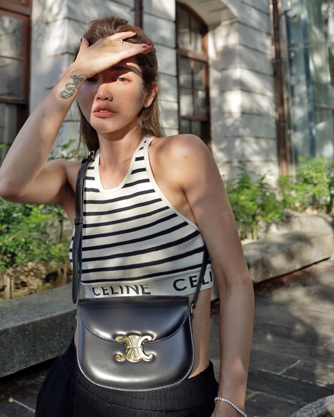 CELINE TEEN BESACE TRIOMPHE 18.5CM BAG 110413黑色