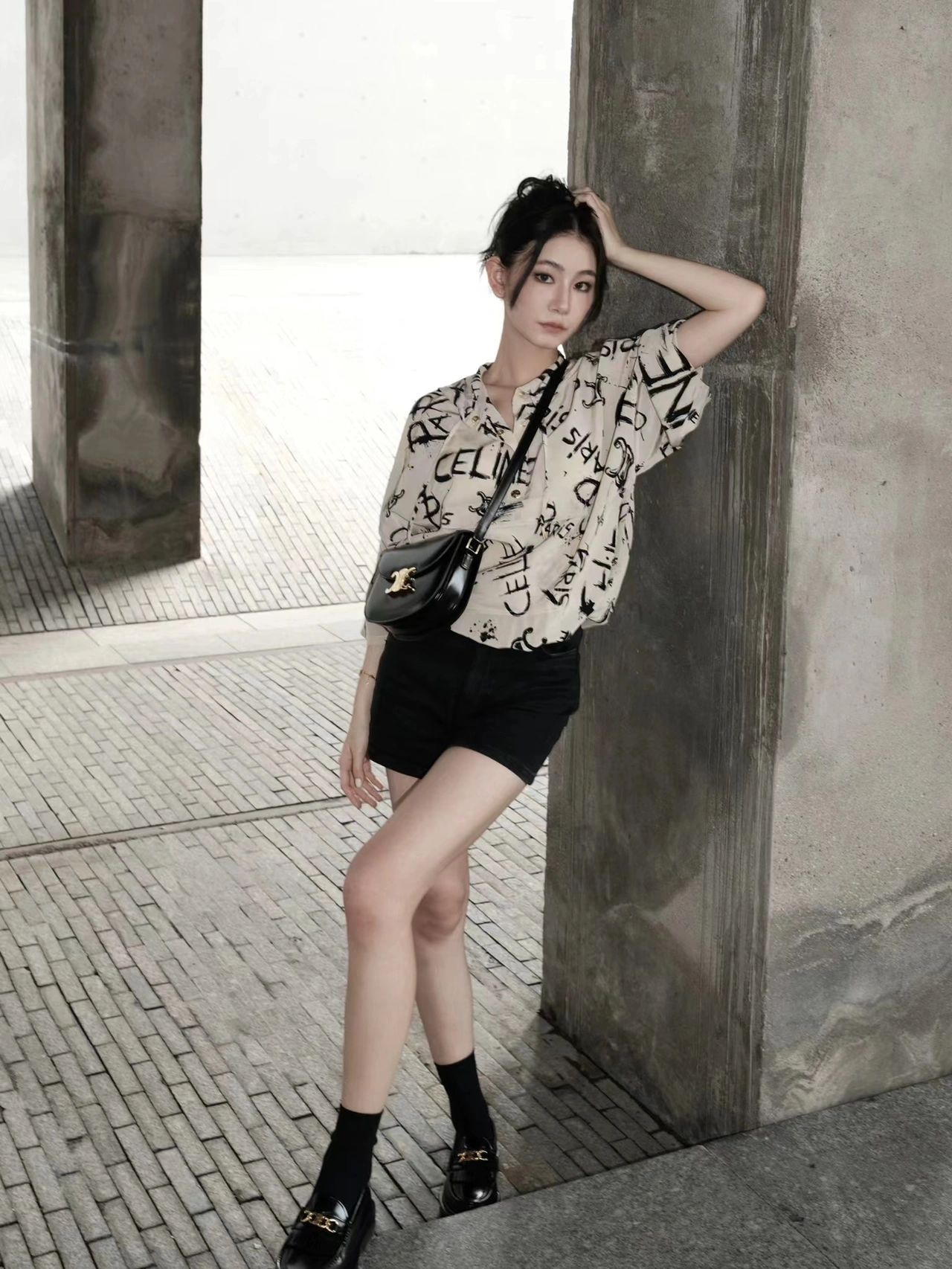 CELINE TEEN BESACE TRIOMPHE 18.5CM BAG 110413黑色