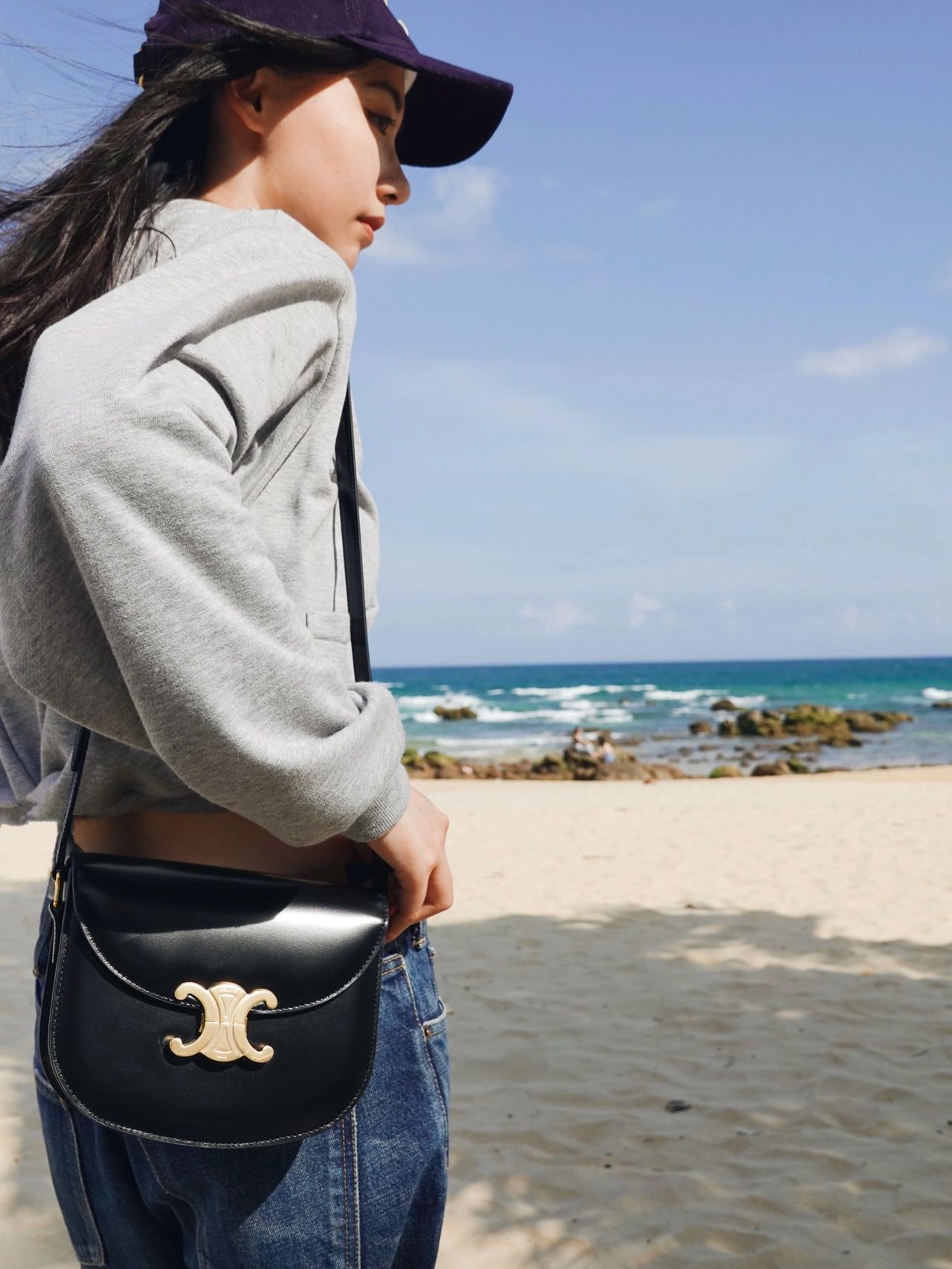 CELINE TEEN BESACE TRIOMPHE 18.5CM BAG 110413黑色