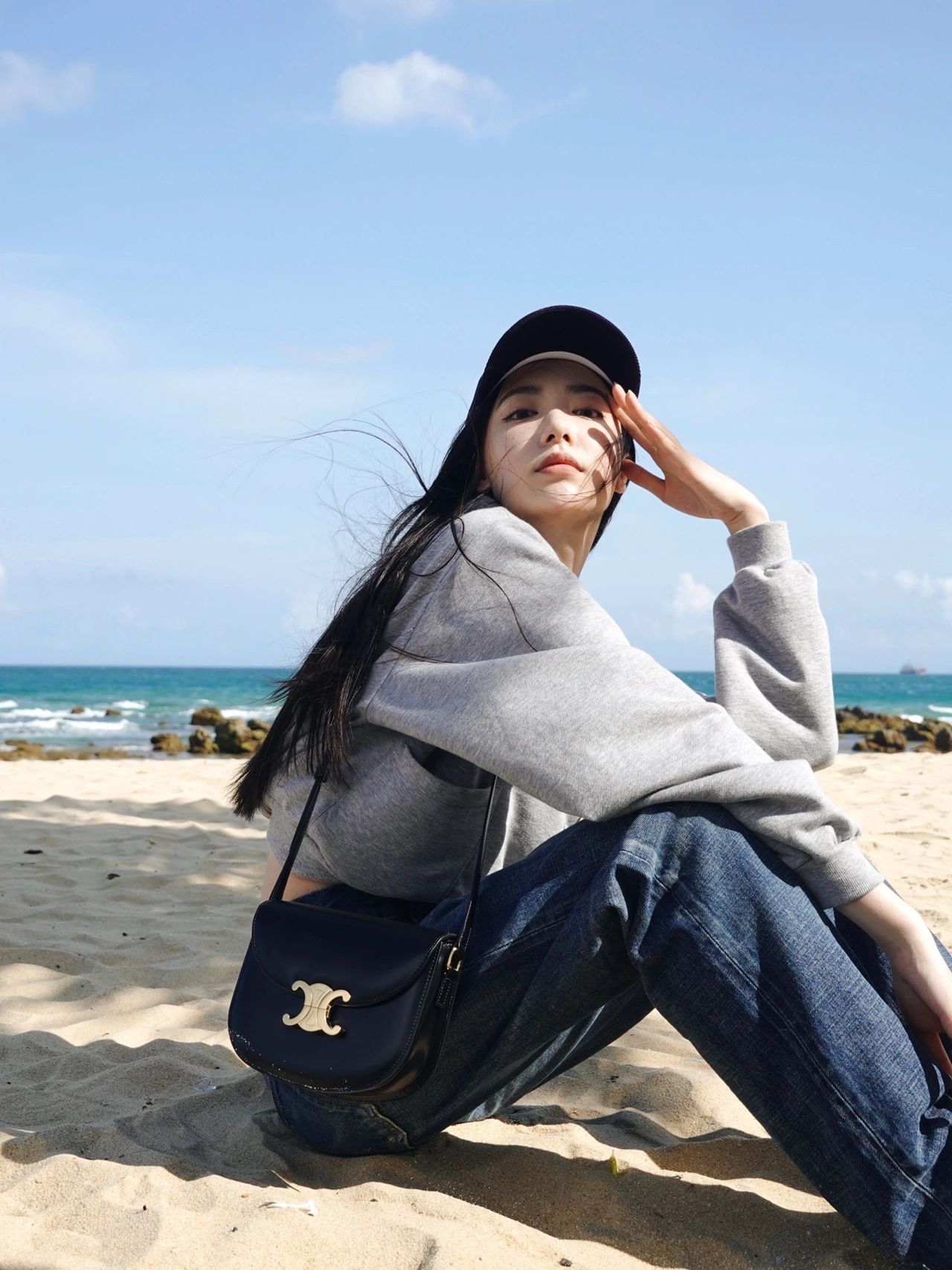 CELINE TEEN BESACE TRIOMPHE 18.5CM BAG 110413黑色