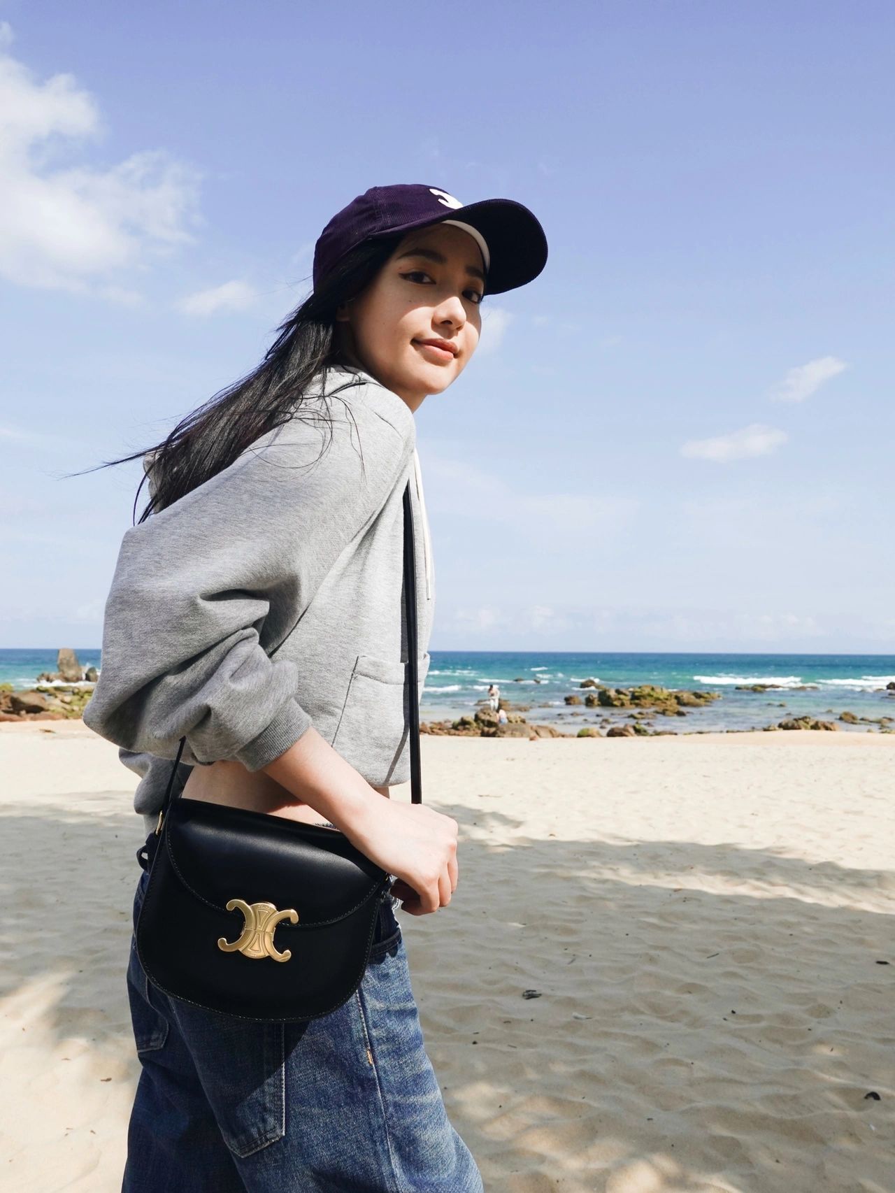 CELINE TEEN BESACE TRIOMPHE 18.5CM BAG 110413黑色