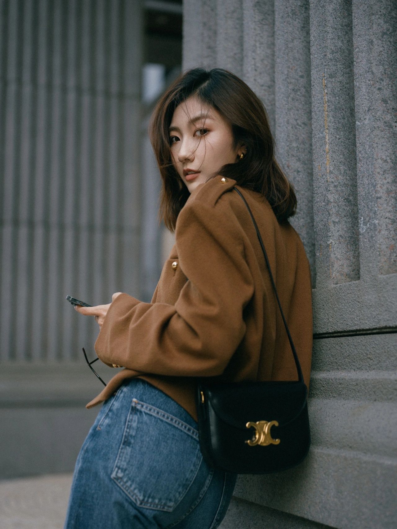 CELINE TEEN BESACE TRIOMPHE 18.5CM BAG 110413黑色