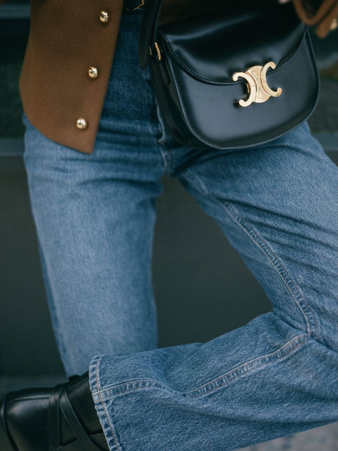 CELINE TEEN BESACE TRIOMPHE 18.5CM BAG 110413黑色