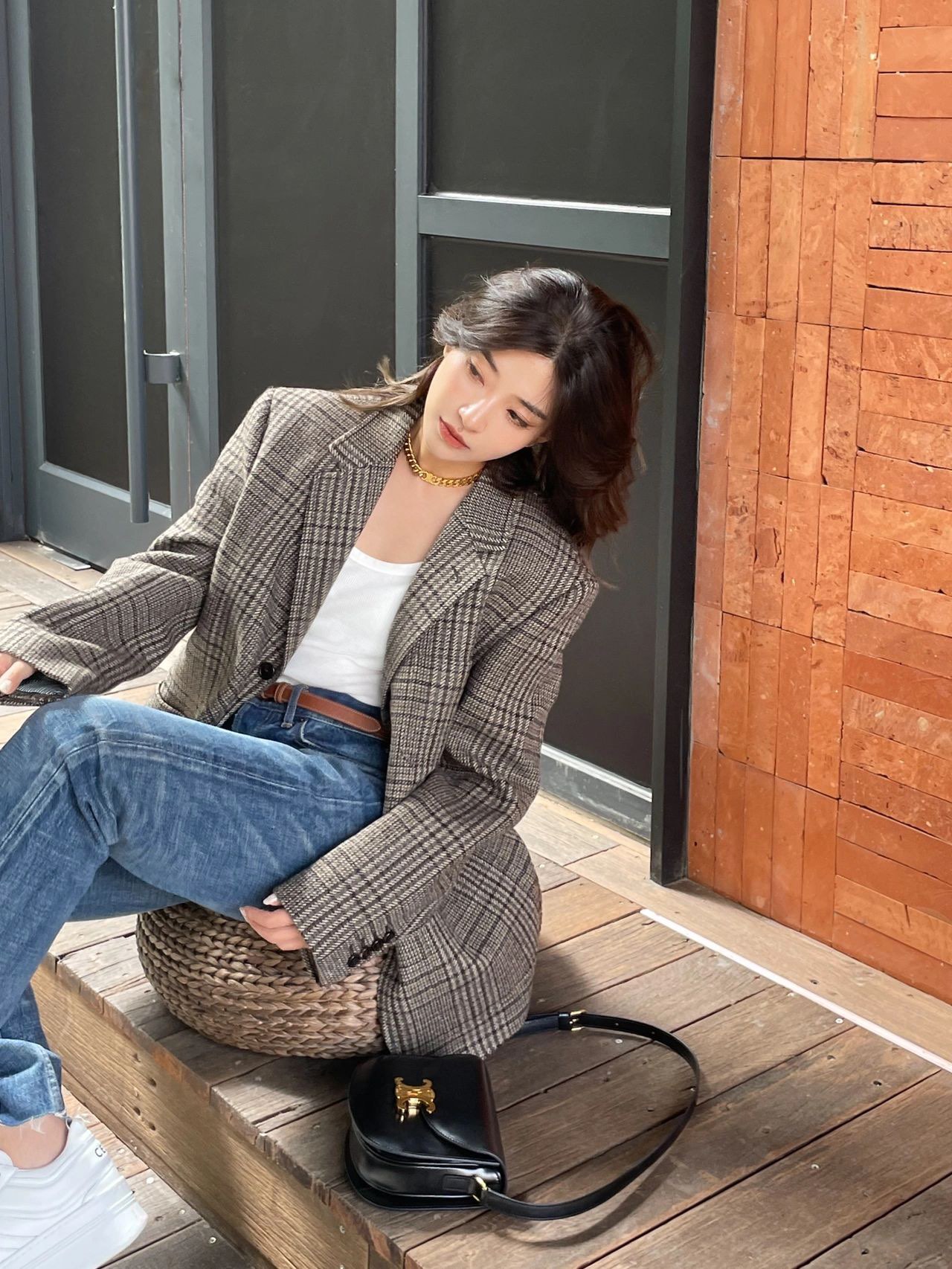 CELINE TEEN BESACE TRIOMPHE 18.5CM BAG 110413黑色