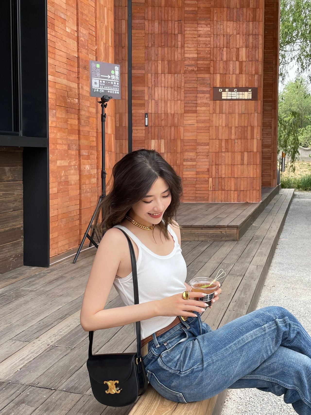 CELINE TEEN BESACE TRIOMPHE 18.5CM BAG 110413黑色